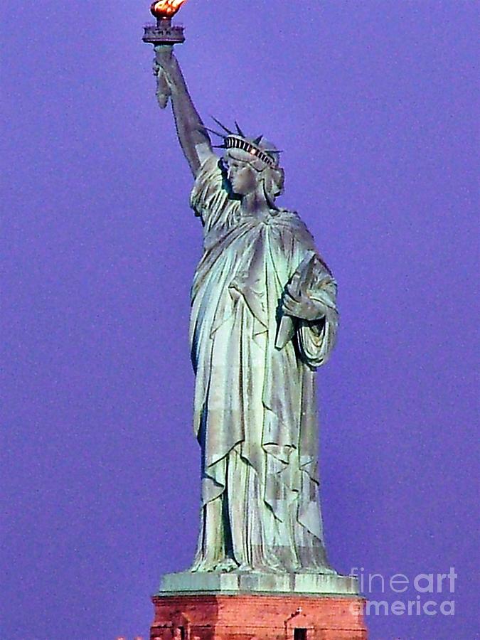Lady Liberty- Statue of Liberty Photograph by Judy Palkimas