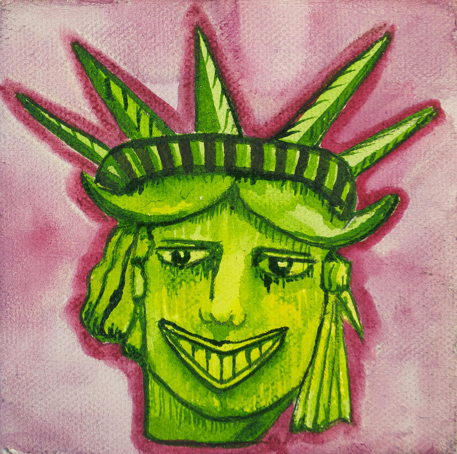 Lady Liberty Tillie Painting by Patricia Arroyo