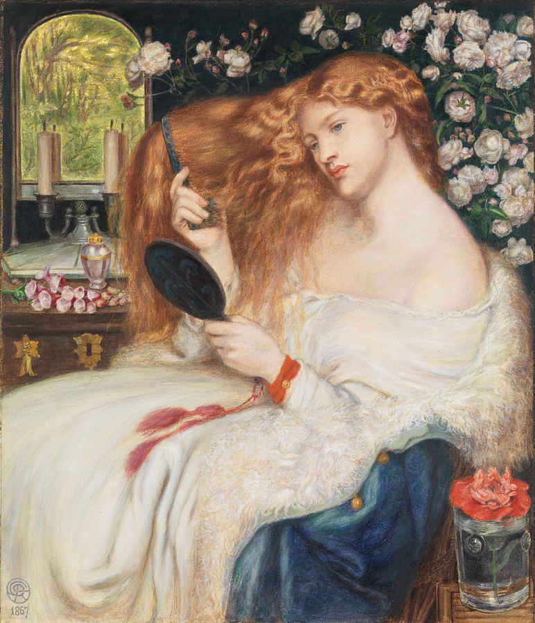 Lady Lilith Painting by Dante Gabriel Rossetti