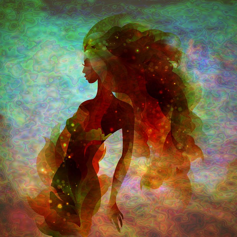 Lady Mermaid  Digital Art by Lilia D