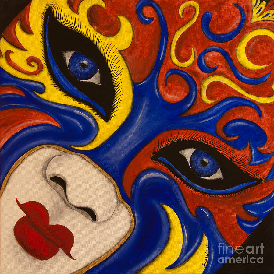 Lady of Fire and Ice Painting by Susan Cliett