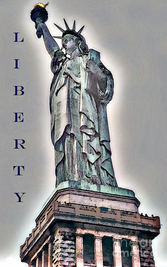 Statue Of Liberty Photograph - LADY of LIBERTY by Linda Parker