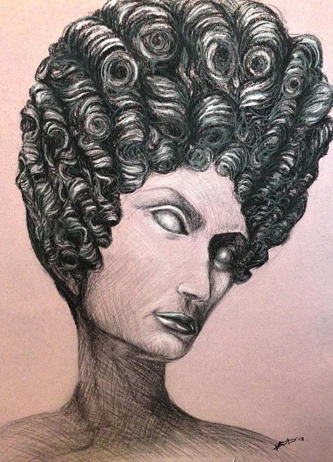 Lady of Rome Drawing by Susan L Sistrunk