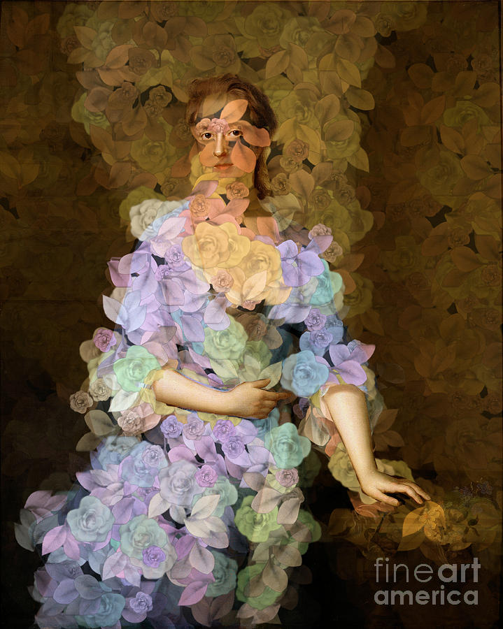 Flower Digital Art - Lady of Spring - Des femmes et des Fleurs by Aimelle Ml