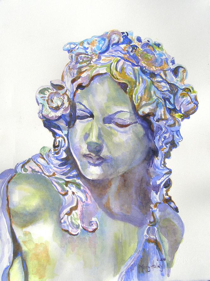 Lady of Stone Painting by Mary Haley-Rocks