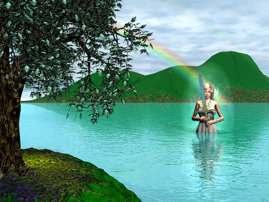 Lady of the Lake Digital Art by Michele Wilson