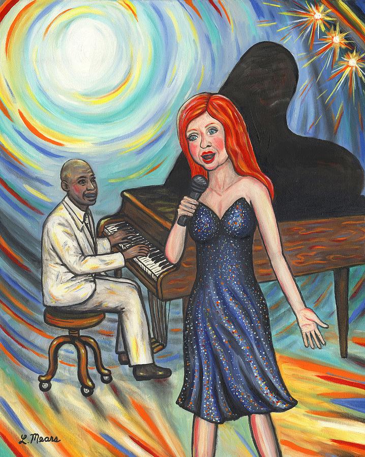 Music Painting - Lady Sings the Blues by Linda Mears