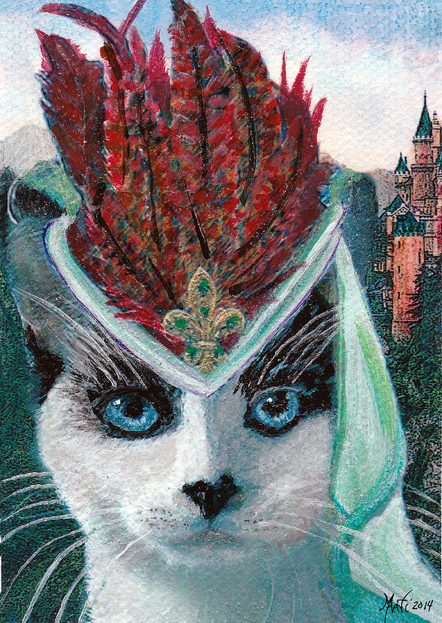 Feather Painting - Lady Snowshoe by Michele Avanti