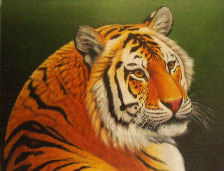 Lady Tiger Painting by Gatot Wijoyo - Fine Art America