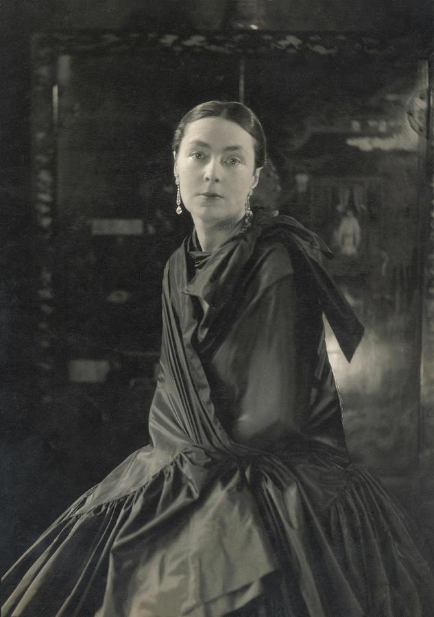 Lady Wimborne In A Silk Wrap Dress Photograph by Edward Steichen