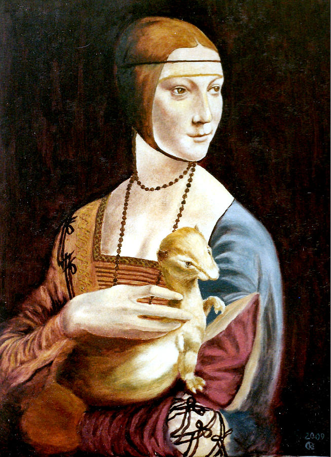 Rent Movie Painting - Lady with an Ermine by Henryk Gorecki