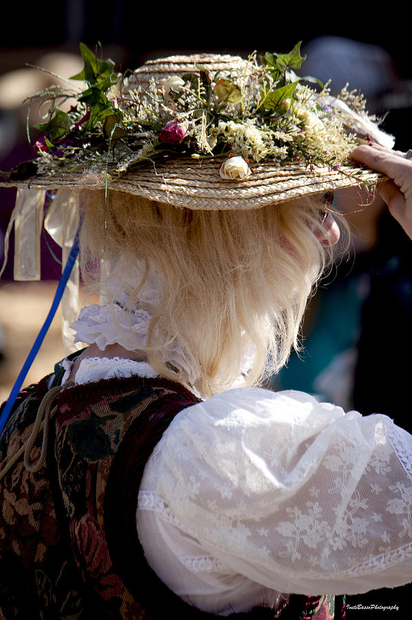 Lady with Floral Hat Photograph by Ivete Basso Photography