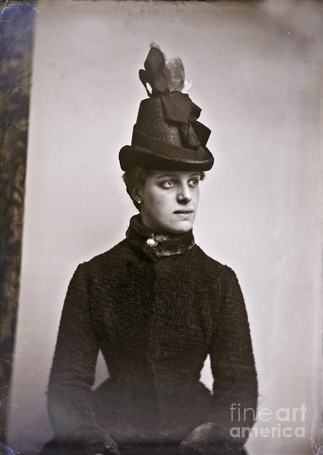 Lady with hat Photograph by Photographer unknown