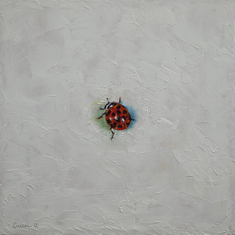 Ladybug Painting by Michael Creese