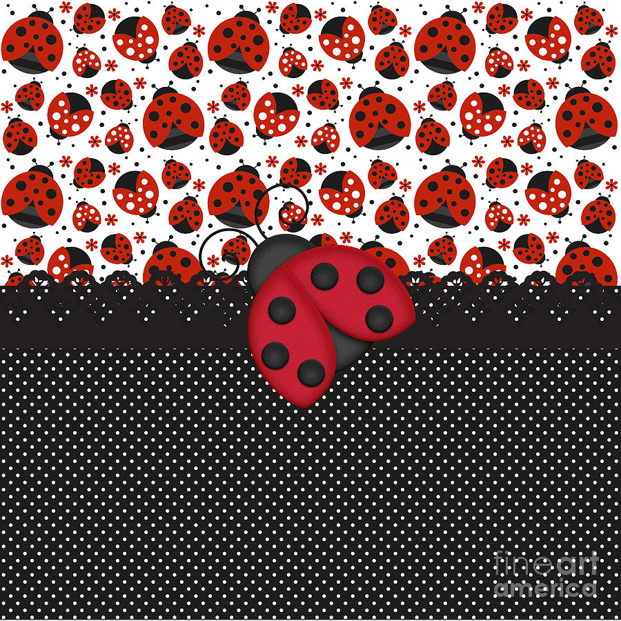 Ladybug Mood  Digital Art by Debra  Miller