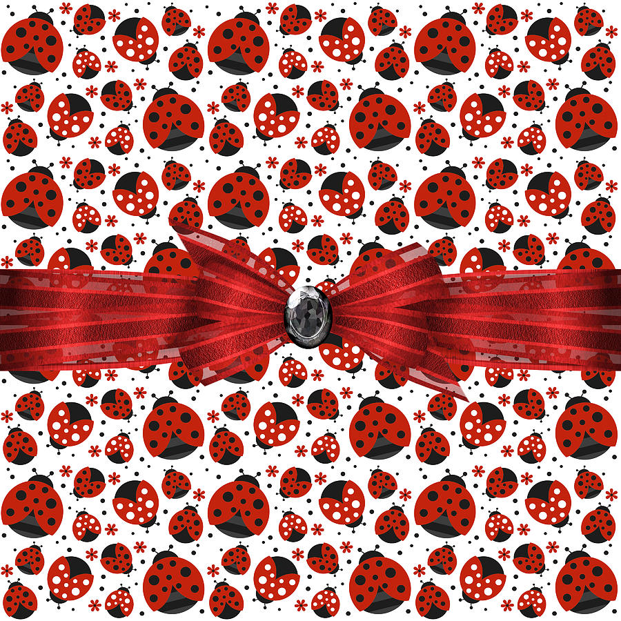 Ladybug Digital Art - Ladybug Obsession  by Debra  Miller