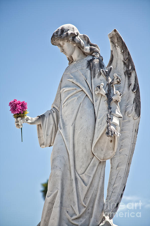 Lafayette Angel Statue by Jo Ann Tomaselli Photograph by Jo Ann Tomaselli