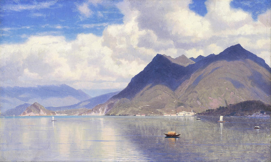 Lago Maggiore Painting by William Stanley Haseltine