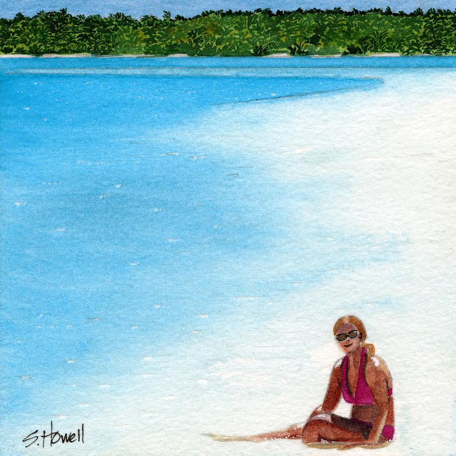Lagoon Luxury Painting by Sandi Howell