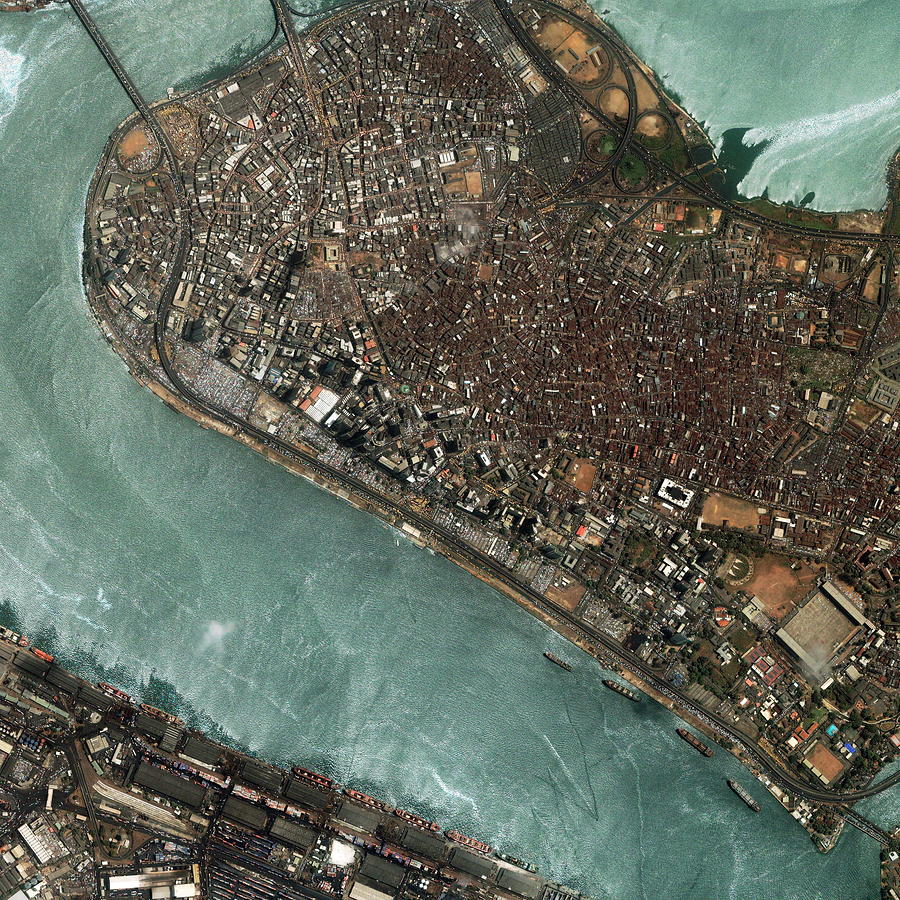 Lagos Photograph by Geoeye/science Photo Library