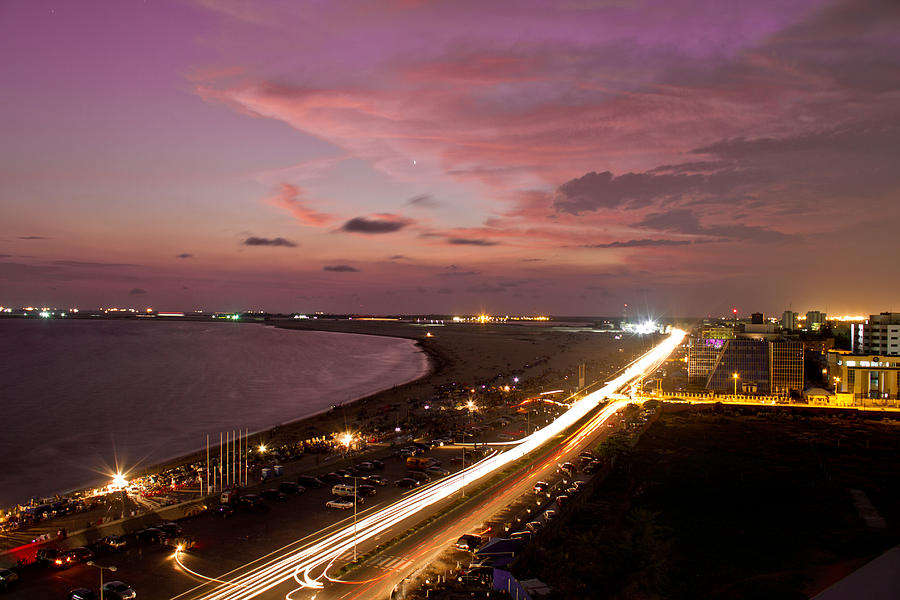 Lagos Sunset (Bar Beach) Photograph by Copyright NadimC