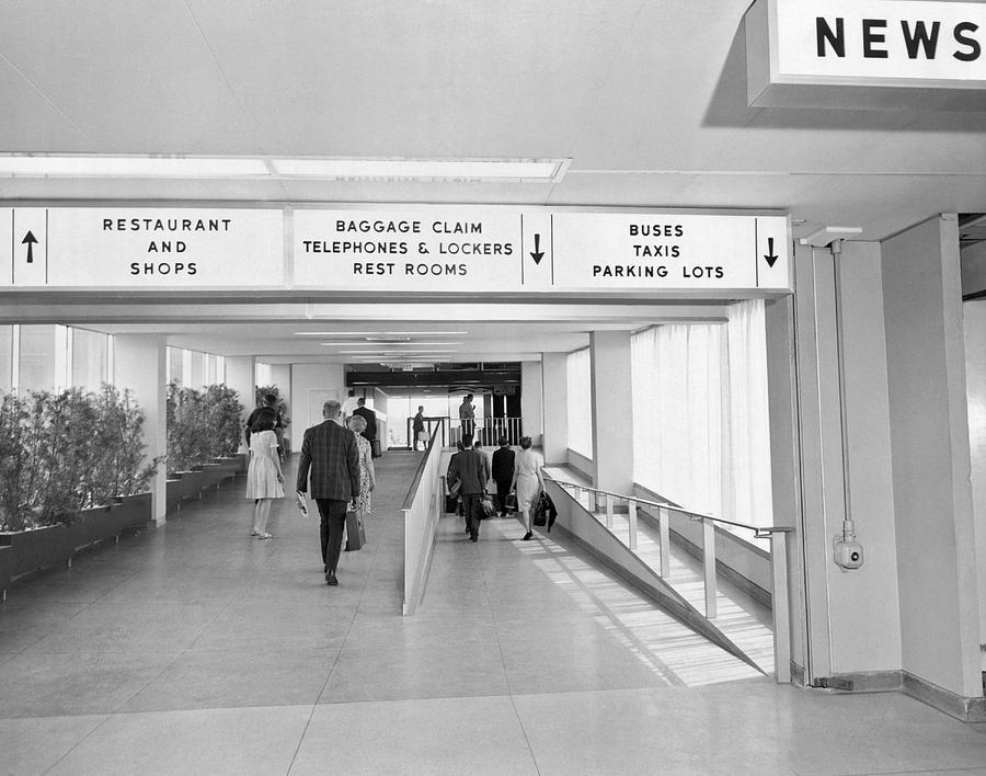 LaGuardia Airport Passengers Photograph by Underwood Archives