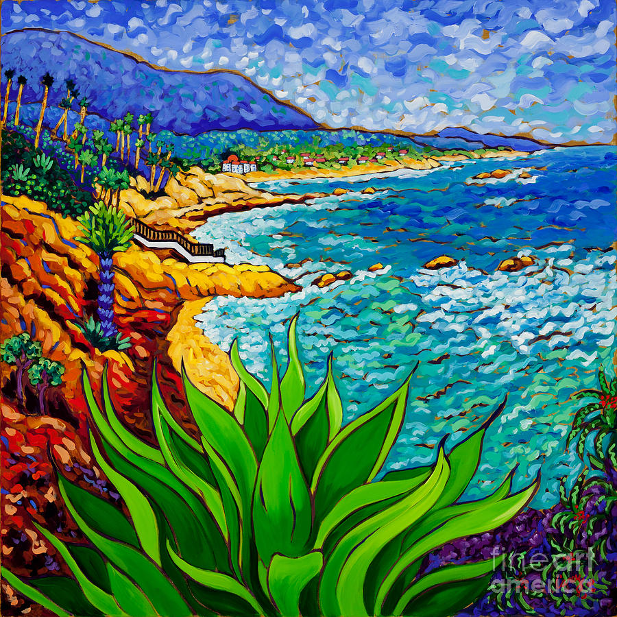 Laguna Agave Painting by Cathy Carey