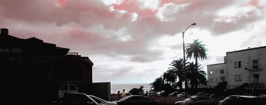 Laguna Beach Red Sky Photograph
