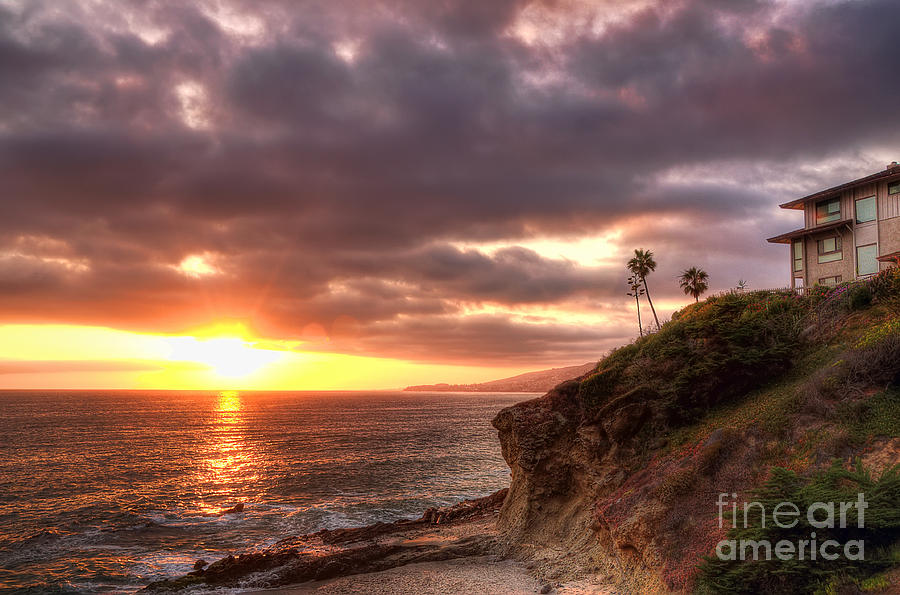 Laguna Beach Sunset Photograph by Eddie Yerkish