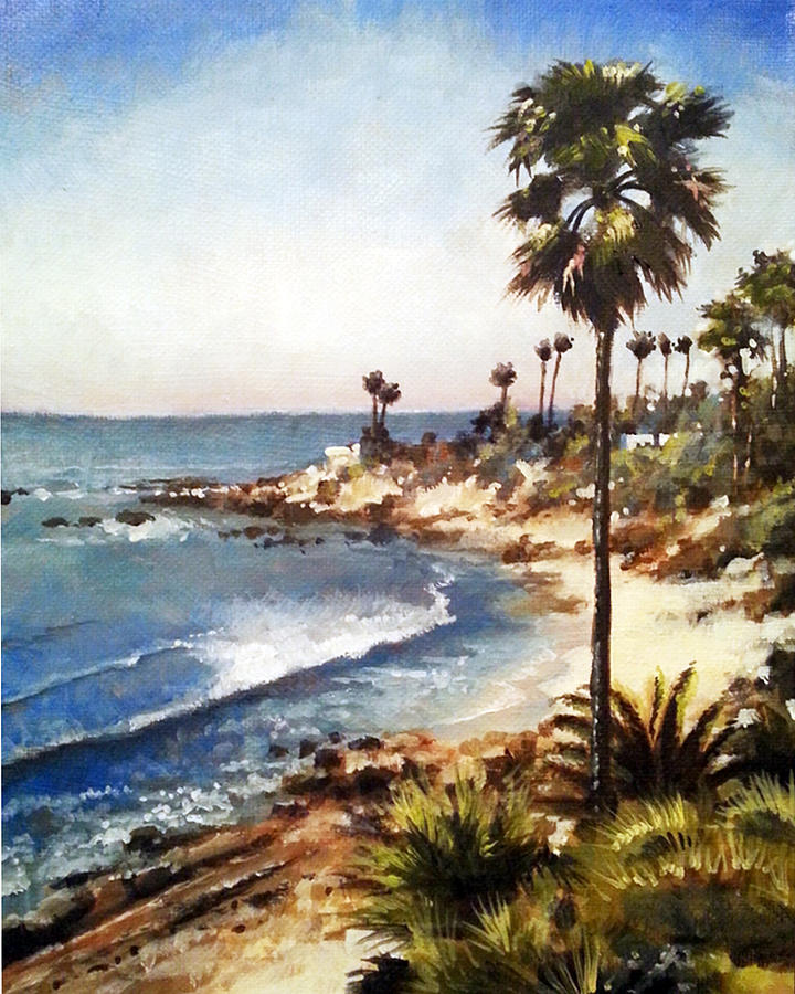 Laguna Postcard Painting by Mike Worthen