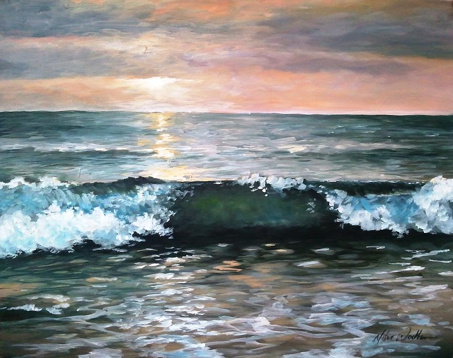 Laguna Sunset Painting by Mike Worthen - Fine Art America