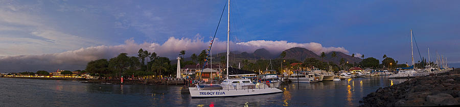 Lahaina By Night Photograph by James Roemmling