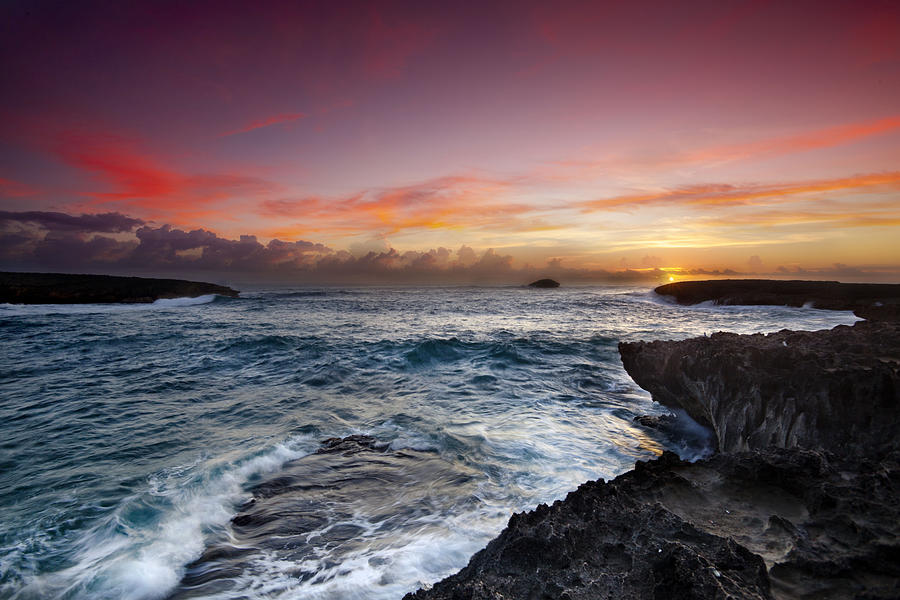 Laie Point Photograph - Laie Point Sunrise by Sean Davey