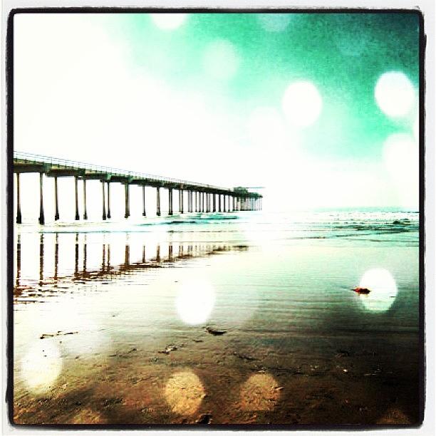 Summer Photograph - Lajolla Pier 💕 #california ! #beach by Christine Bell