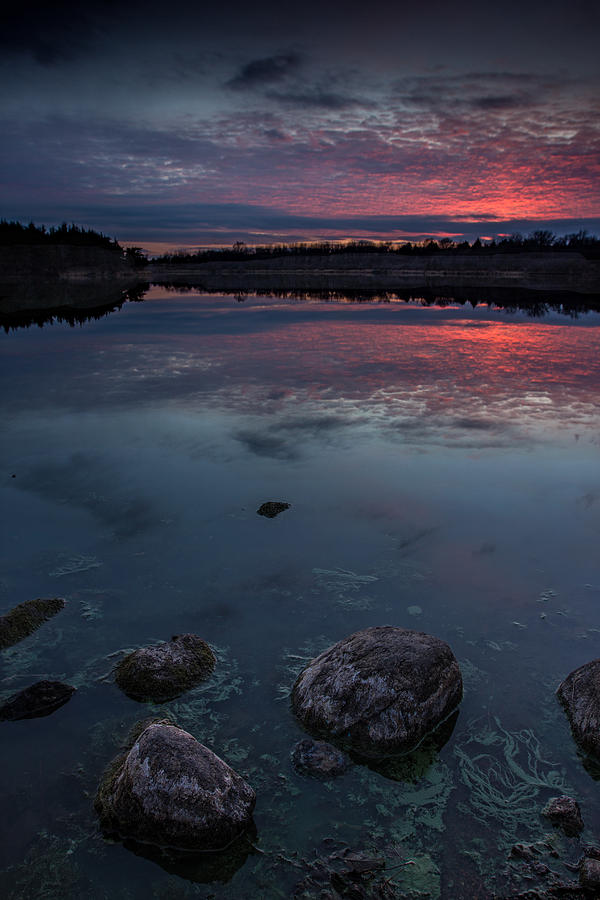 Lake Alvin dusk Photograph by Aaron J Groen