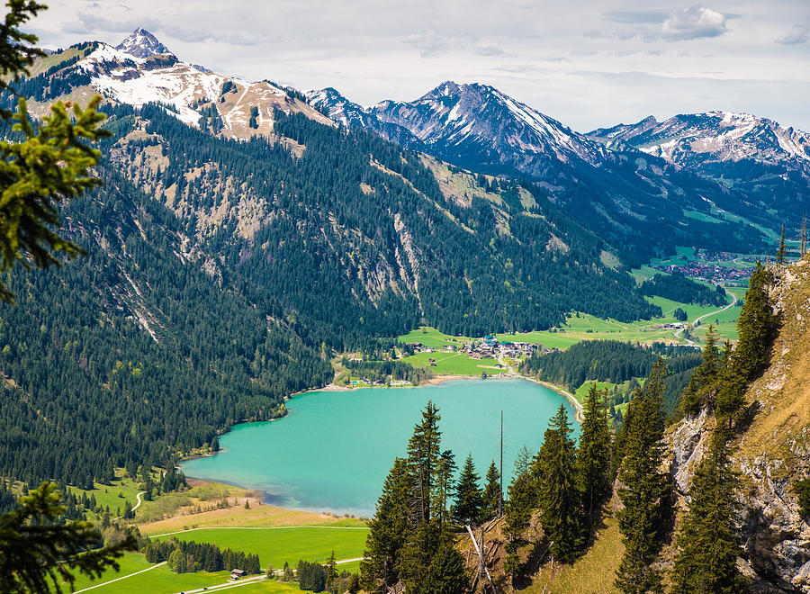 Lake and mountains in Austria Photograph by Matthias Hauser