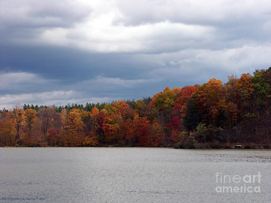 Fall Photograph - Lake at Hinckley Reservation by Gena Weiser
