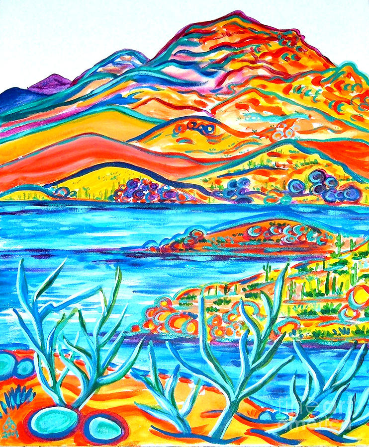 Lake Bartlett Painting by Rachel Houseman