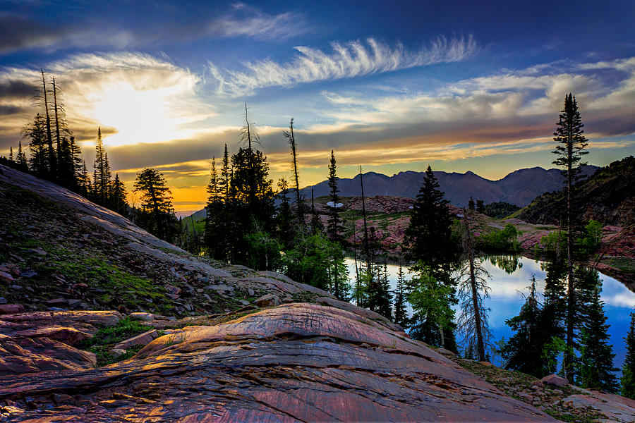 Sunset Photograph - Lake Blanche Sunset by Kevin Rowe