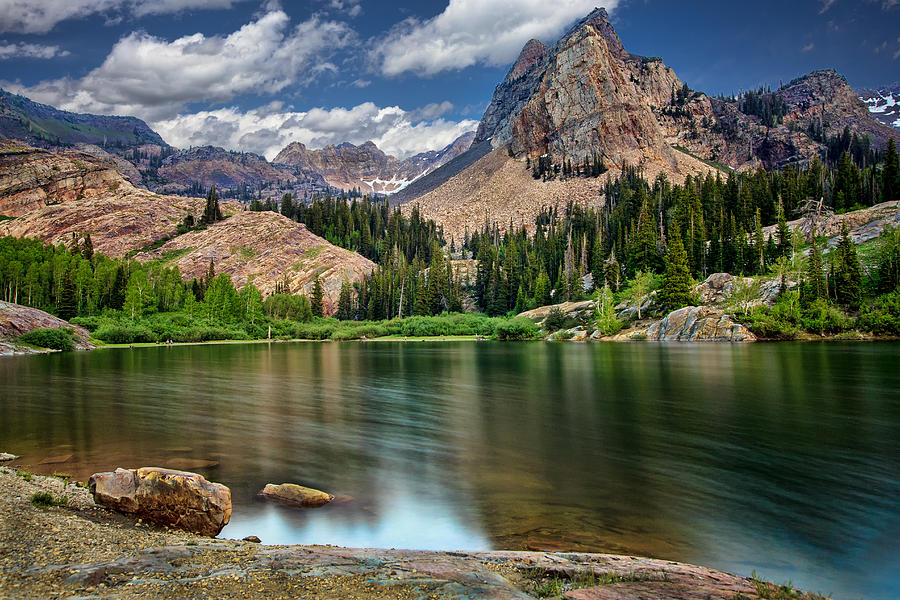 Tree Photograph - Lake Blanche Utah by Kevin Rowe