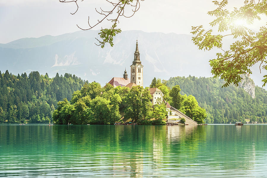 Lake Bled Slovenia Landscape By Mlenny