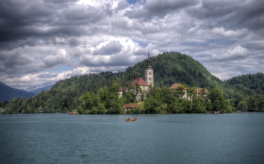 Mountain Photograph - Lake Bled by Uri Baruch