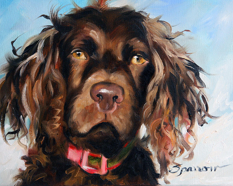 Holiday Painting - Lake Boy by Mary Sparrow Holiday Painting - Lake Boy by Mary Sparrow