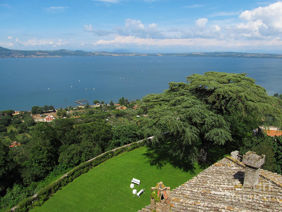 Lake Bracciano Panoramic view Photograph by Kiril Stanchev - Pixels