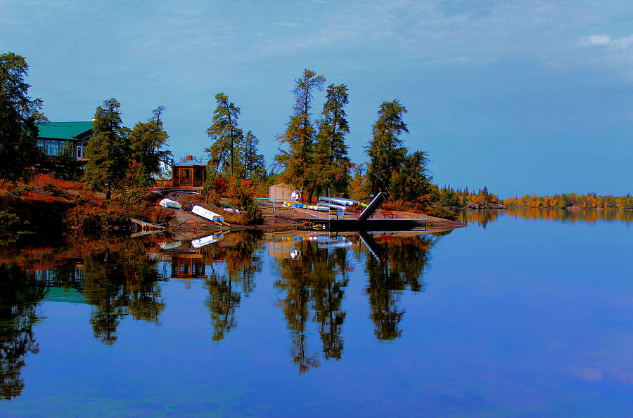 Fall Photograph - Lake Brereton by Larry Trupp