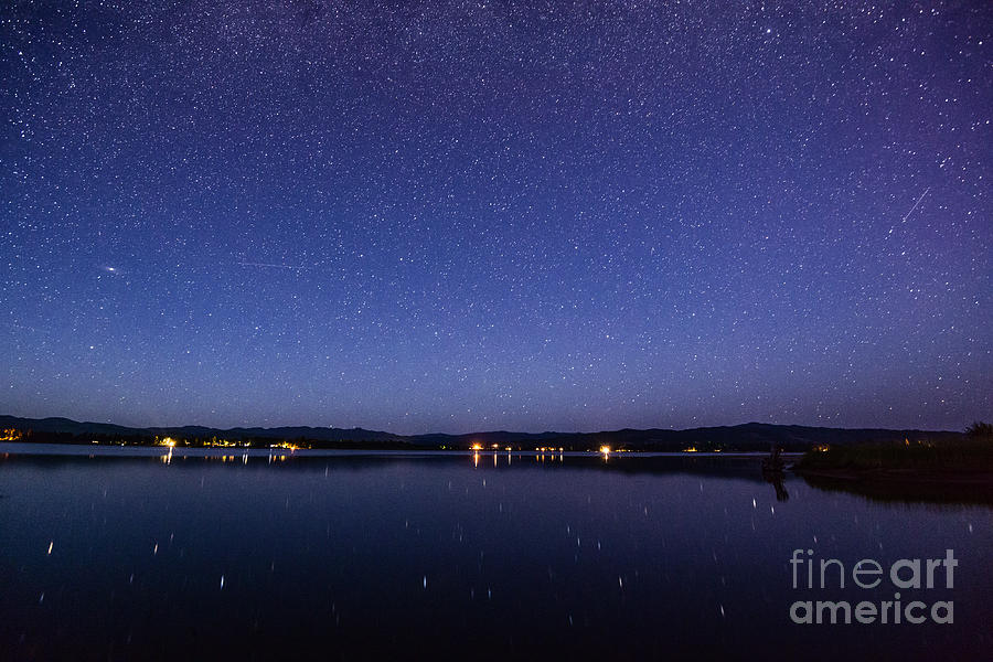 Lake Cascade Idaho by night Photograph by Vishwanath Bhat