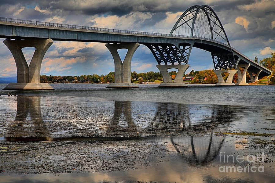 Lake Champlain New Bridge Photograph by Adam Jewell