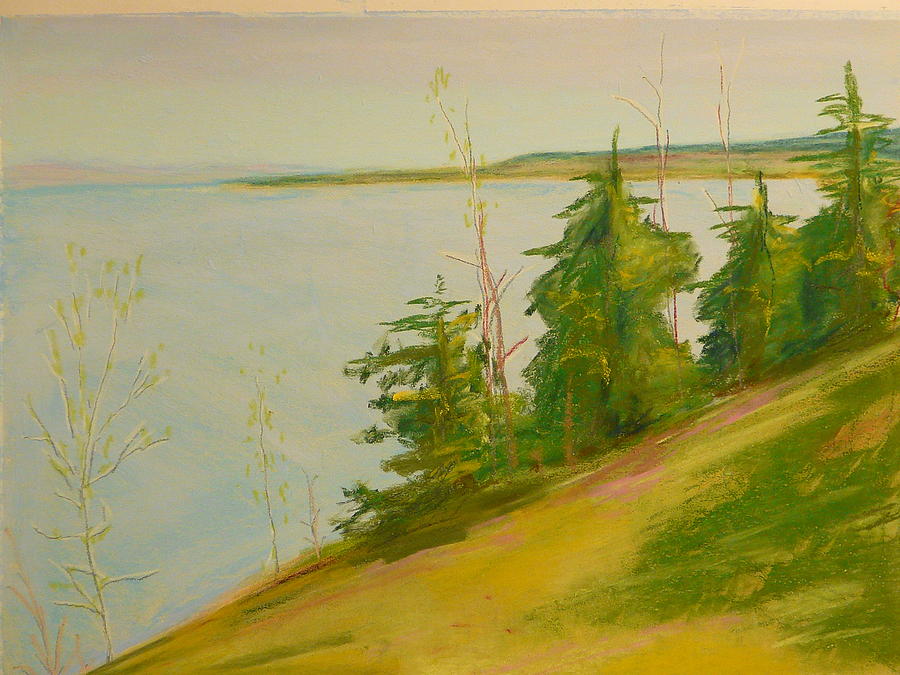 Lake Pastel - Lake Champlain by Valerie Lynch Lake Pastel - Lake Champlain by Valerie Lynch
