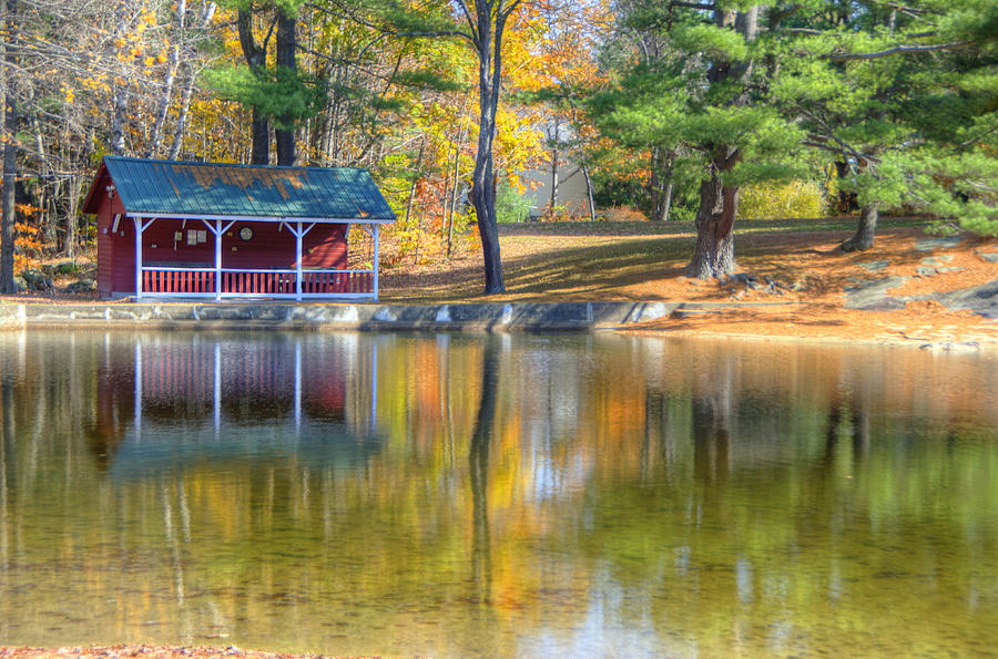 Lake Club in Autumn Photograph by Donna Doherty