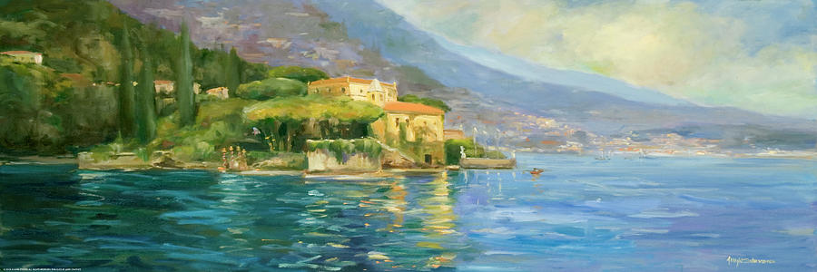 Italy Painting - Lake Como by Allayn Stevens